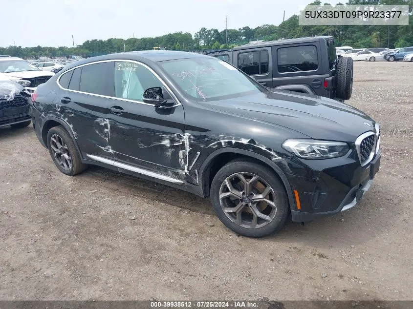 2023 BMW X4 xDrive30I VIN: 5UX33DT09P9R23377 Lot: 39938512