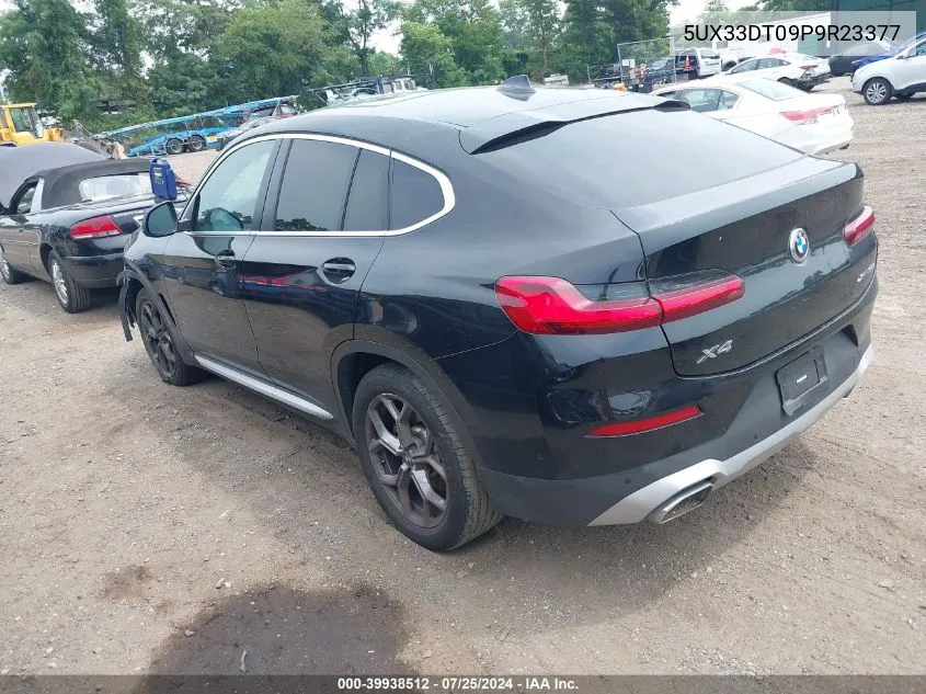 2023 BMW X4 xDrive30I VIN: 5UX33DT09P9R23377 Lot: 39938512