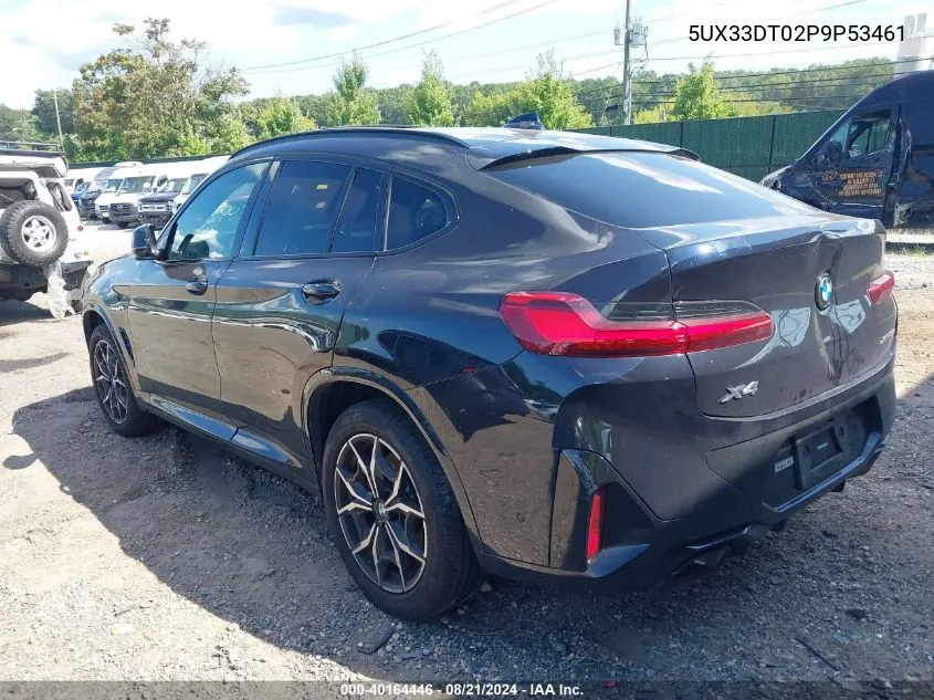 2023 BMW X4 xDrive30I VIN: 5UX33DT02P9P53461 Lot: 40164446