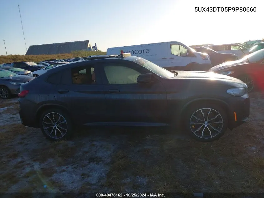 2023 BMW X4 M40I VIN: 5UX43DT05P9P80660 Lot: 40478162