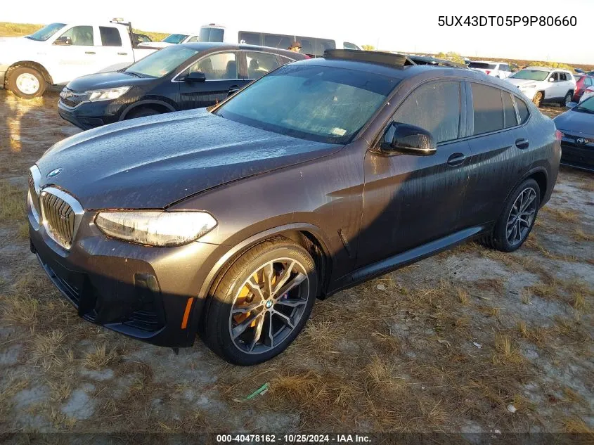 2023 BMW X4 M40I VIN: 5UX43DT05P9P80660 Lot: 40478162