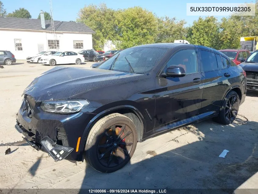 2024 BMW X4 VIN: 5UX33DT09R9U82305 Lot: 12100086