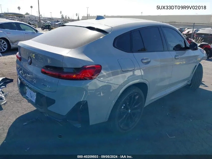 5UX33DT09R9V02018 2024 BMW X4 xDrive30I