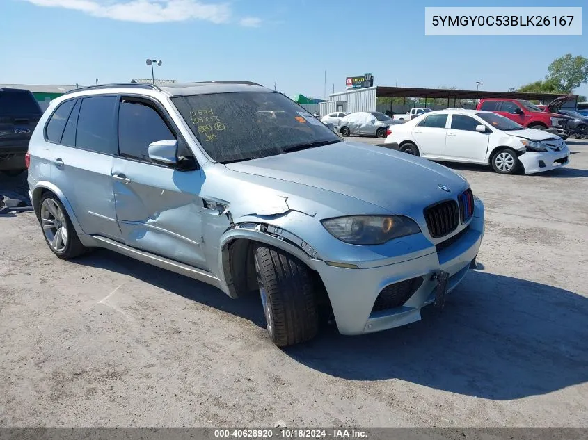 2011 BMW X5 M VIN: 5YMGY0C53BLK26167 Lot: 40628920