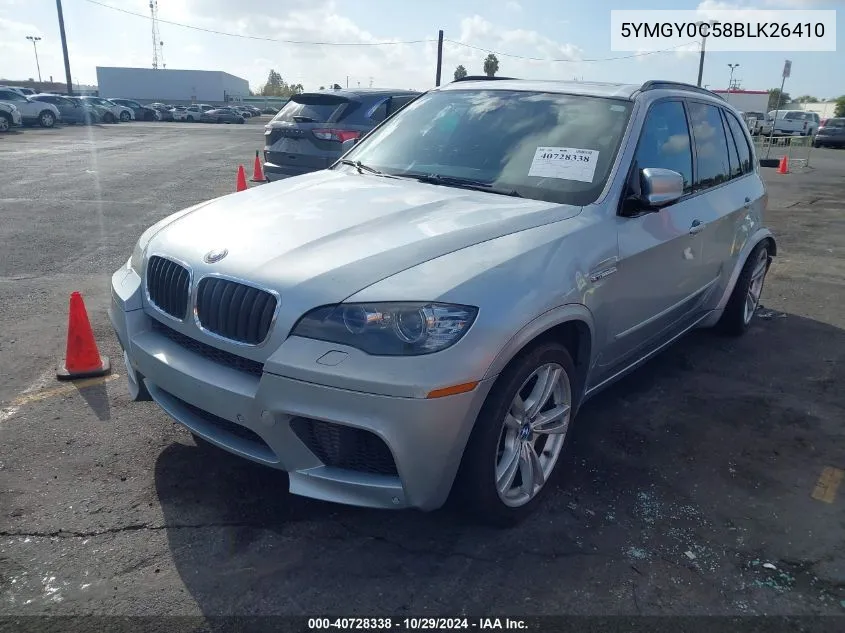 2011 BMW X5 M VIN: 5YMGY0C58BLK26410 Lot: 40728338