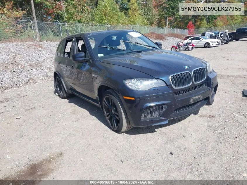 5YMGY0C59CLK27955 2012 BMW X5 M