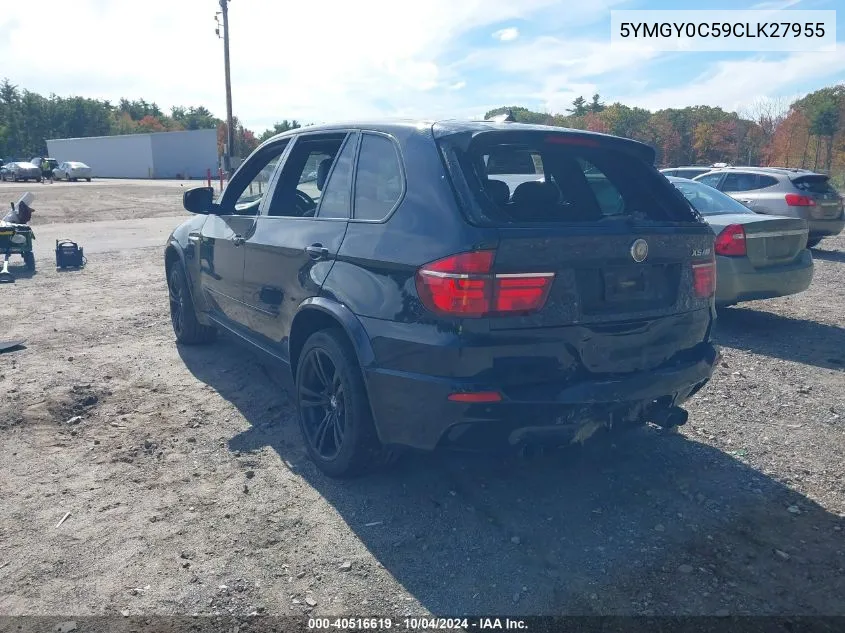 5YMGY0C59CLK27955 2012 BMW X5 M