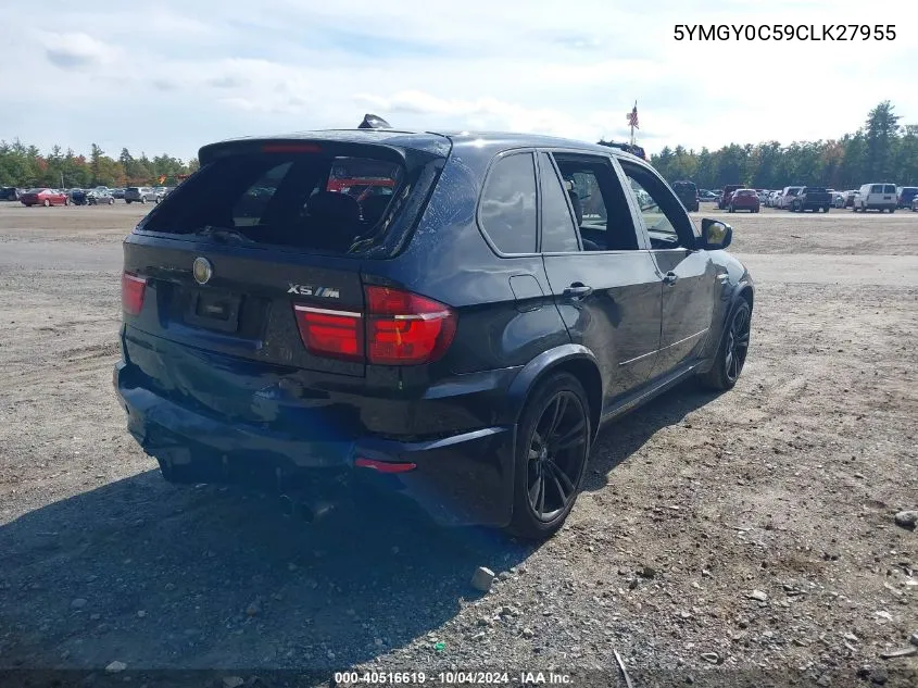 5YMGY0C59CLK27955 2012 BMW X5 M