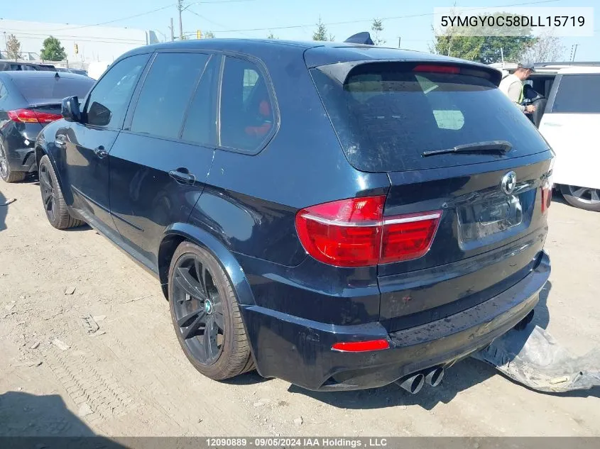 2013 BMW X5 M VIN: 5YMGY0C58DLL15719 Lot: 12090889