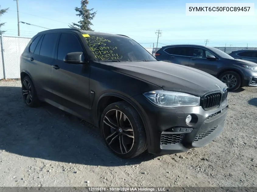 5YMKT6C50F0C89457 2015 BMW X5 M