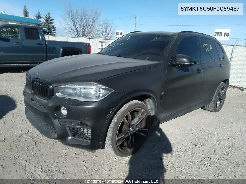 5YMKT6C50F0C89457 2015 BMW X5 M