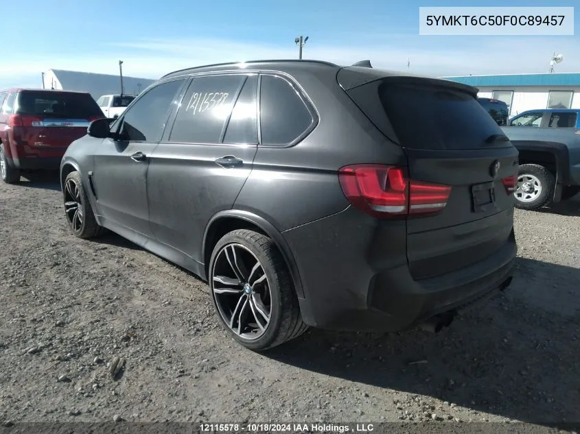 5YMKT6C50F0C89457 2015 BMW X5 M