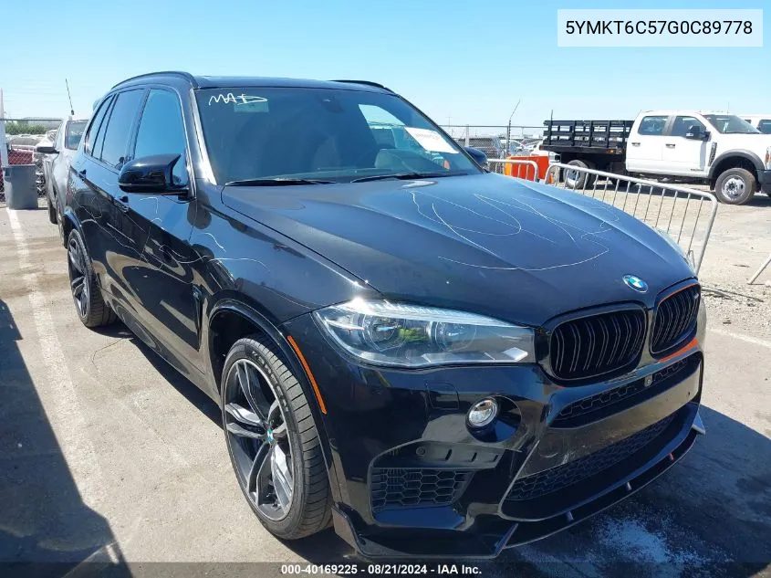 5YMKT6C57G0C89778 2016 BMW X5 M