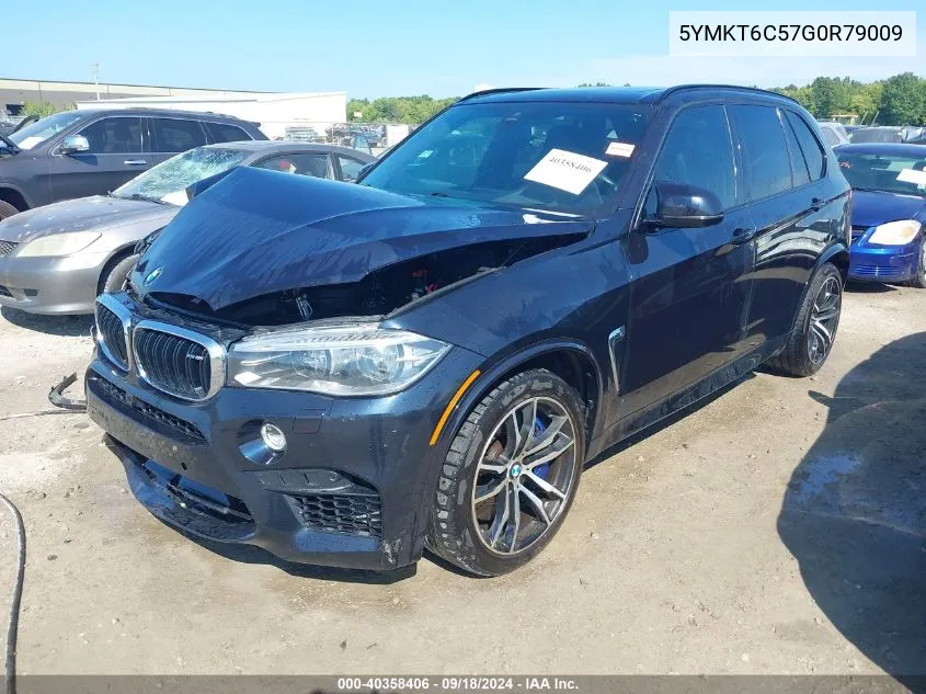 2016 BMW X5 M VIN: 5YMKT6C57G0R79009 Lot: 40358406