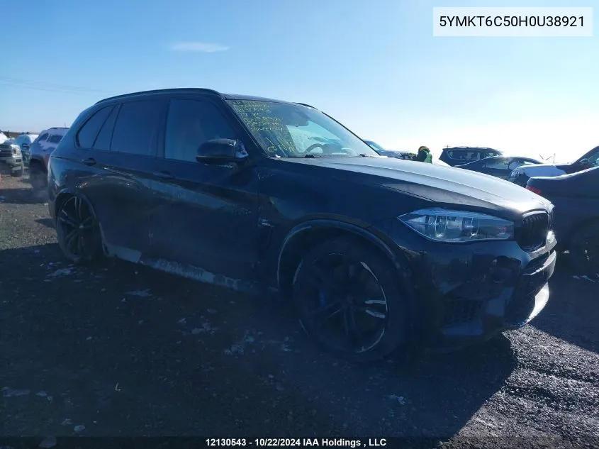 2017 BMW X5 M VIN: 5YMKT6C50H0U38921 Lot: 12130543