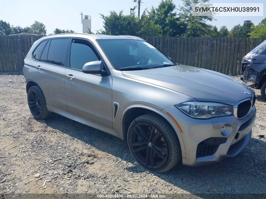 2017 BMW X5 M VIN: 5YMKT6C5XH0U38991 Lot: 40205516