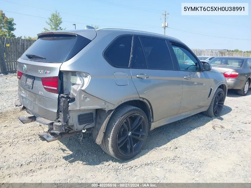 2017 BMW X5 M VIN: 5YMKT6C5XH0U38991 Lot: 40205516