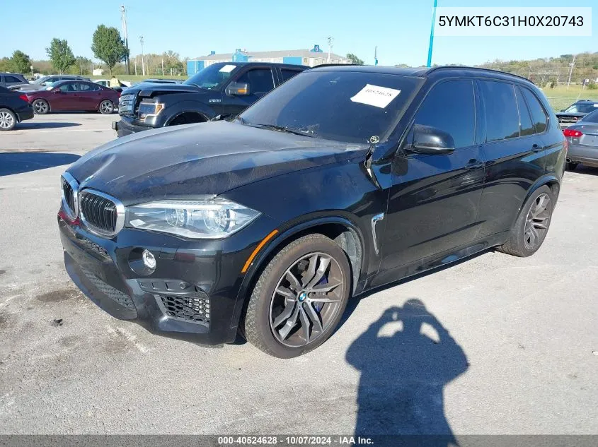 5YMKT6C31H0X20743 2017 BMW X5 M