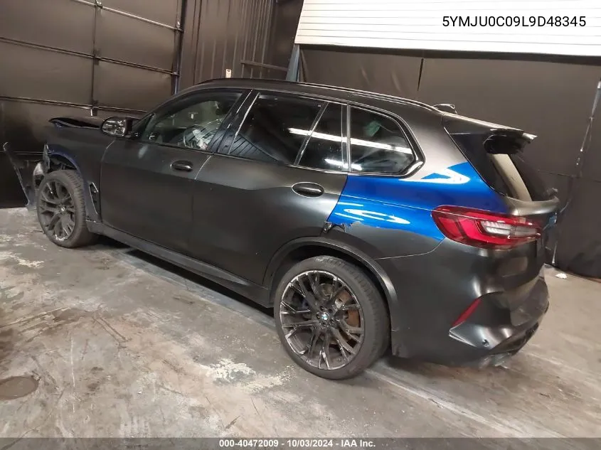 2020 BMW X5 M Competition VIN: 5YMJU0C09L9D48345 Lot: 40472009