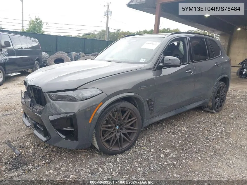 2024 BMW X5 M VIN: 5YM13ET04R9S78484 Lot: 40499261