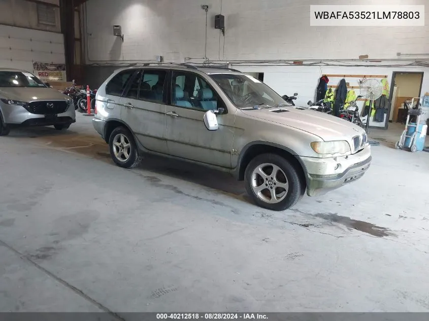 WBAFA53521LM78803 2001 BMW X5 3.0