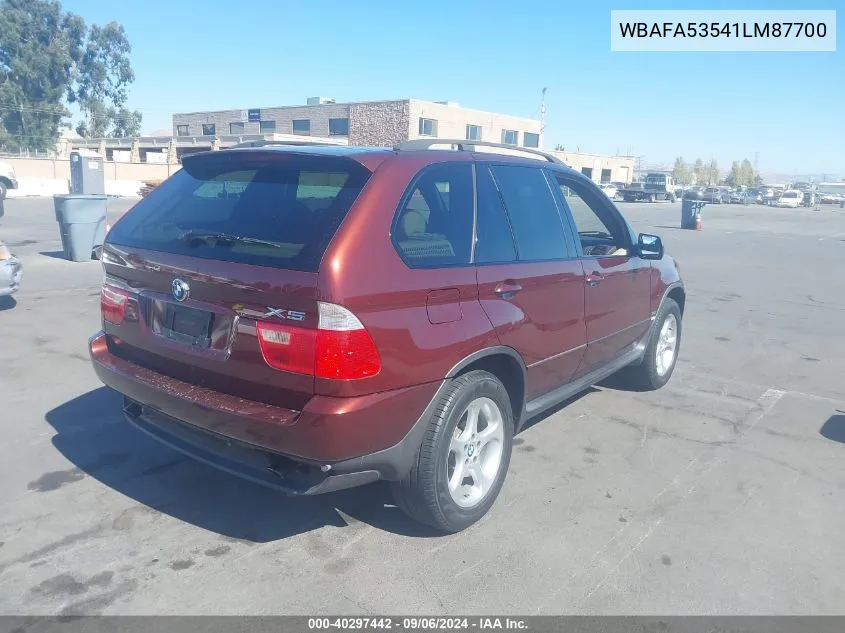 WBAFA53541LM87700 2001 BMW X5 3.0