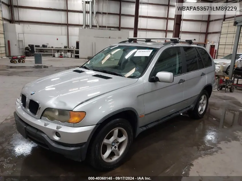 WBAFA53571LM89229 2001 BMW X5 3.0