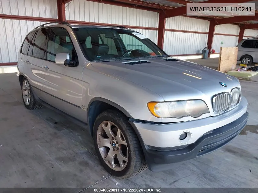 2001 BMW X5 4.4 VIN: WBAFB33521LH10241 Lot: 40629811