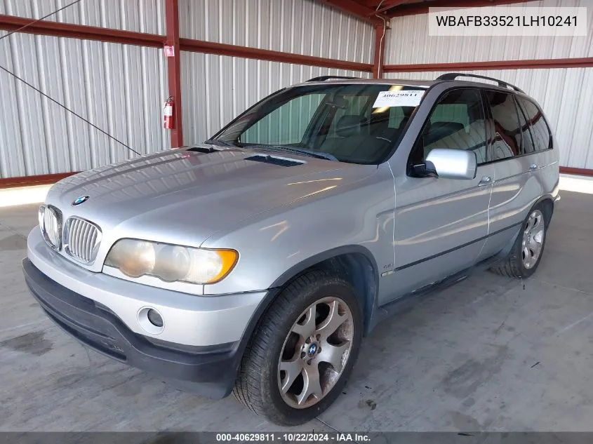 2001 BMW X5 4.4 VIN: WBAFB33521LH10241 Lot: 40629811