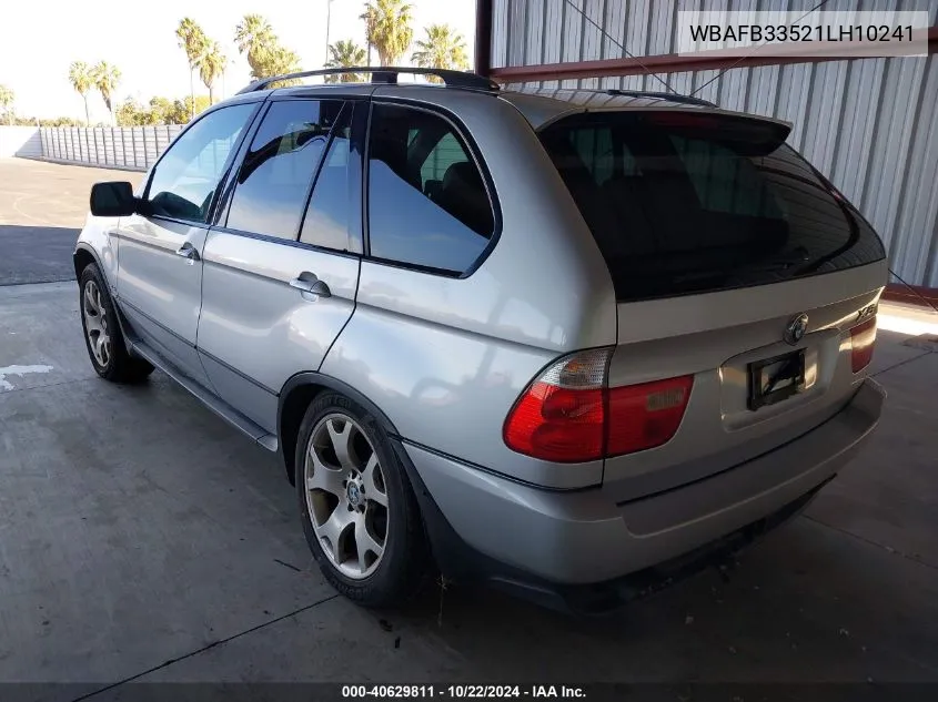 2001 BMW X5 4.4 VIN: WBAFB33521LH10241 Lot: 40629811