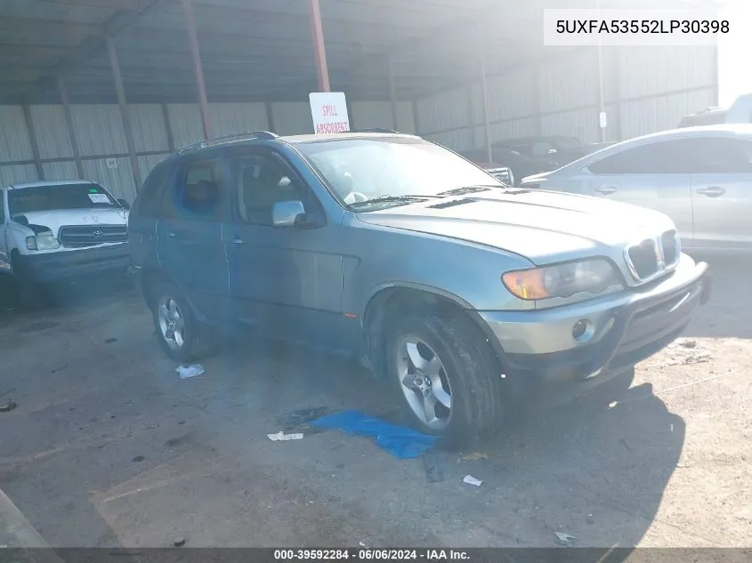 5UXFA53552LP30398 2002 BMW X5 3.0I