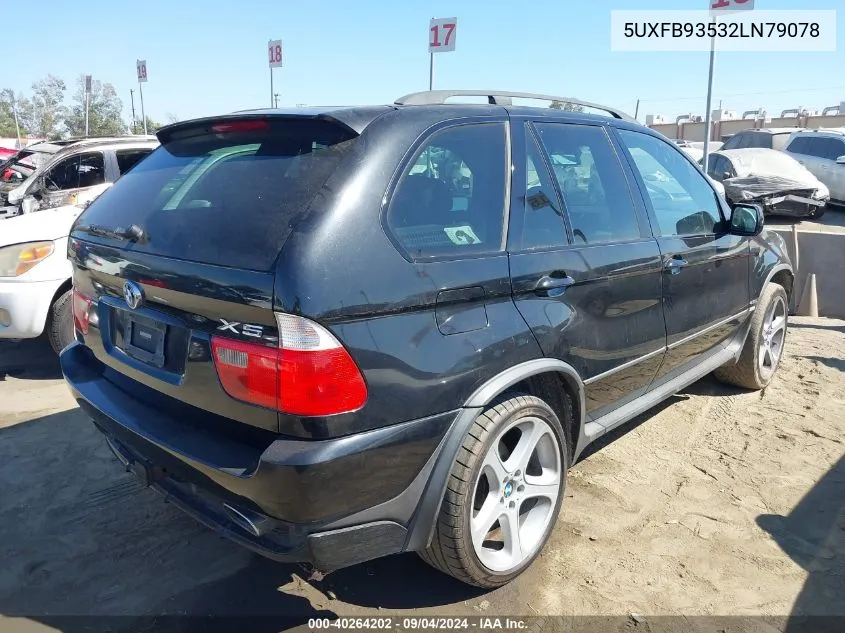 2002 BMW X5 4.6Is VIN: 5UXFB93532LN79078 Lot: 40264202