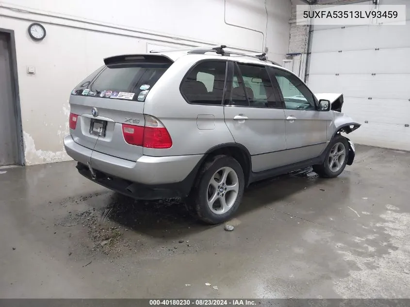 5UXFA53513LV93459 2003 BMW X5 3.0I