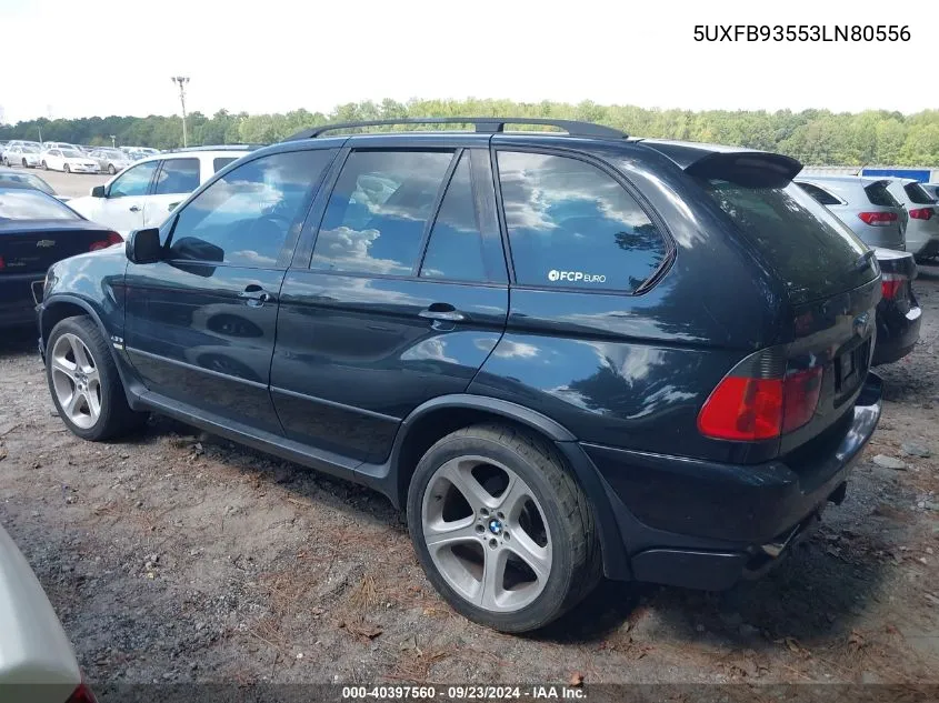 2003 BMW X5 4.6Is VIN: 5UXFB93553LN80556 Lot: 40397560