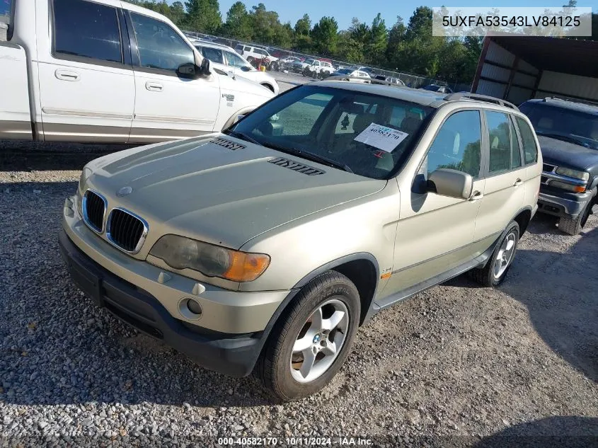 5UXFA53543LV84125 2003 BMW X5 3.0I