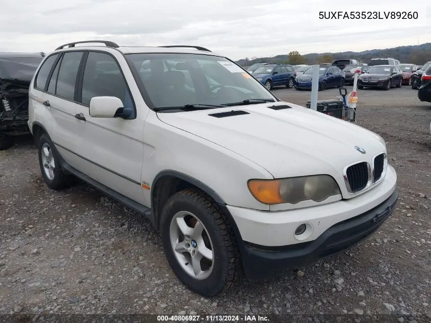 5UXFA53523LV89260 2003 BMW X5 3.0I