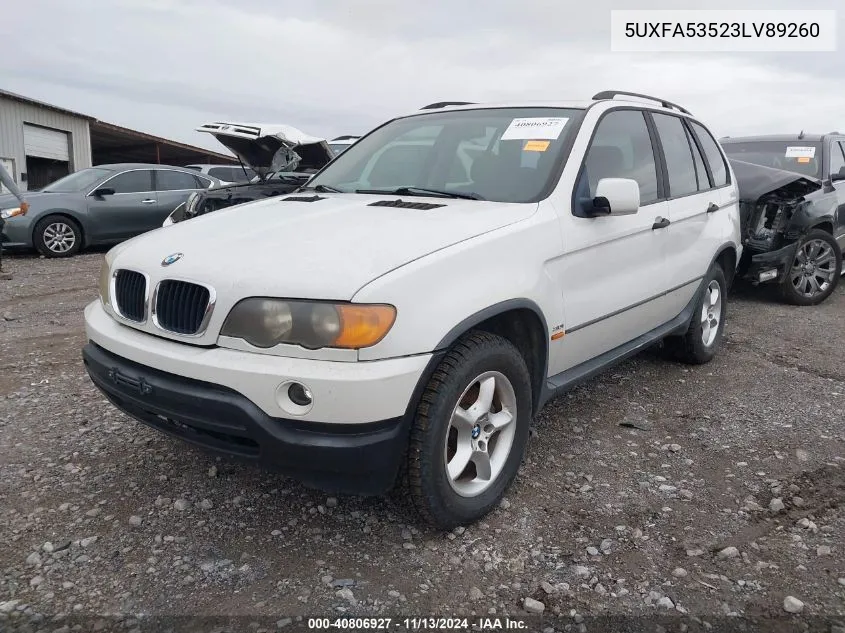 5UXFA53523LV89260 2003 BMW X5 3.0I