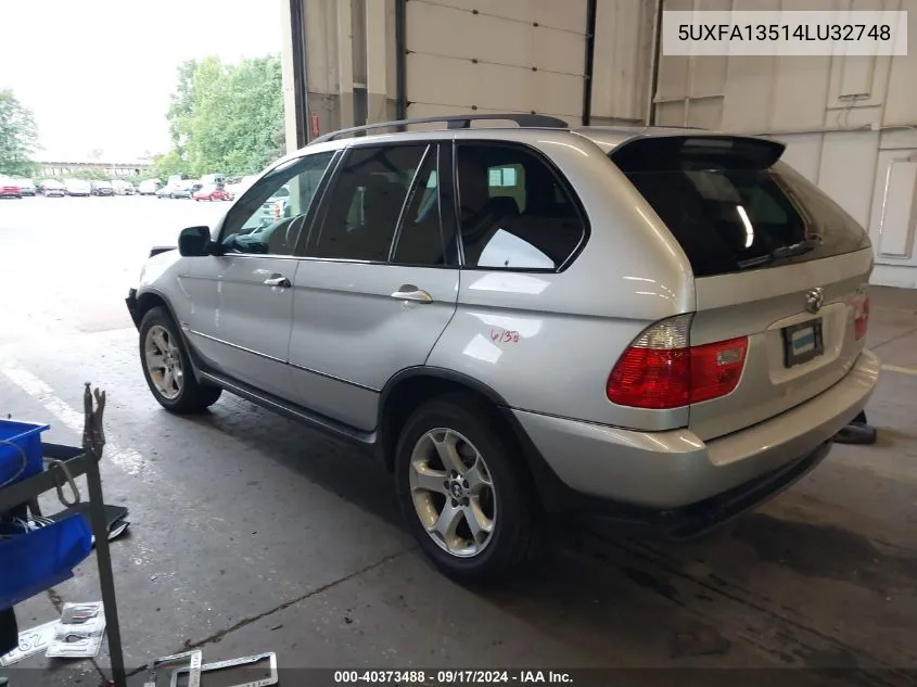 5UXFA13514LU32748 2004 BMW X5 3.0I