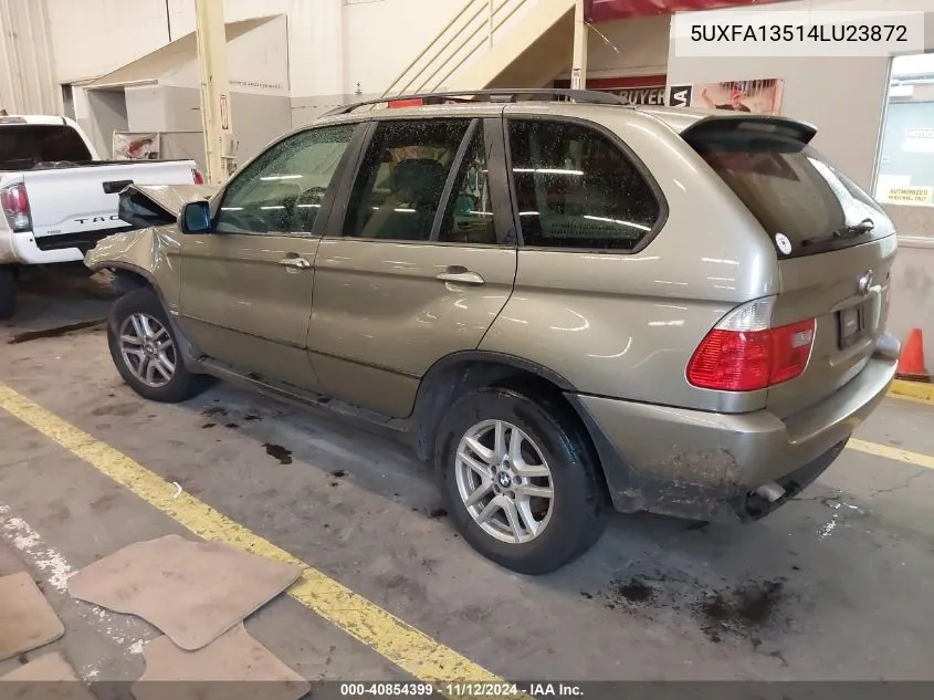 2004 BMW X5 3.0I VIN: 5UXFA13514LU23872 Lot: 40854399