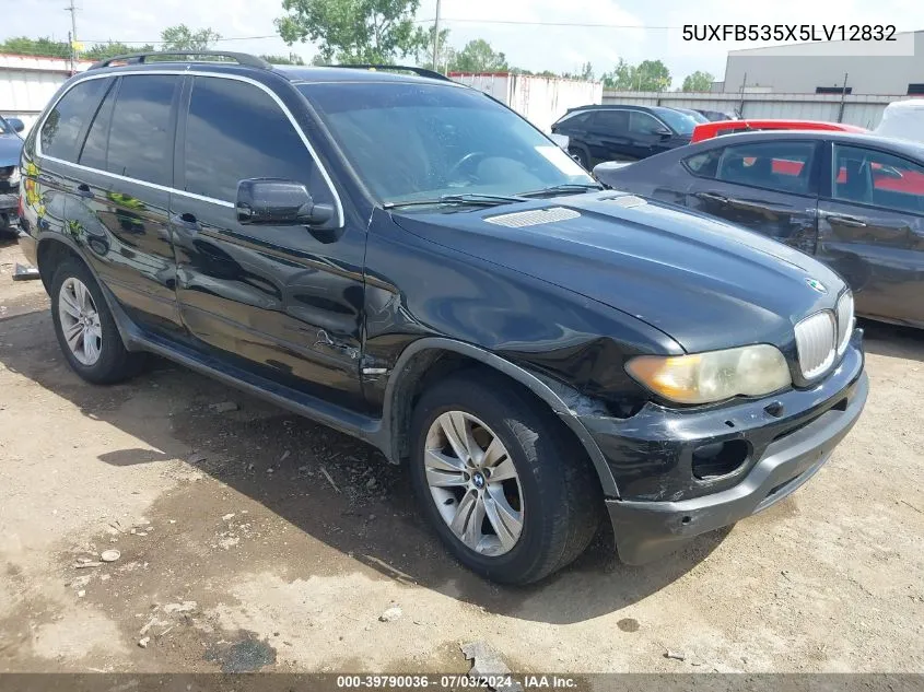 2005 BMW X5 4.4I VIN: 5UXFB535X5LV12832 Lot: 39790036