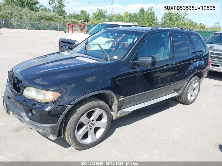 5UXFB53535LV19525 2005 BMW X5 4.4I