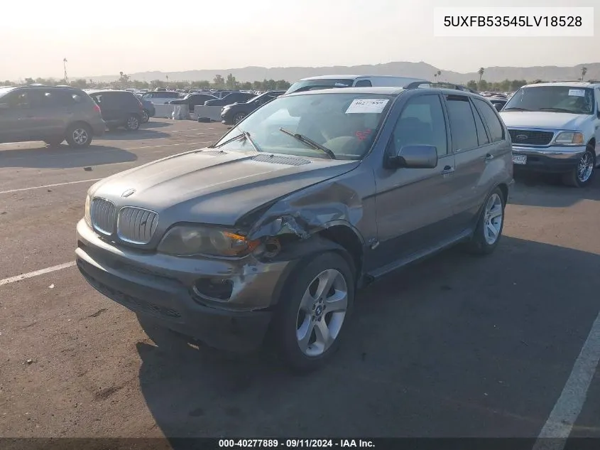 5UXFB53545LV18528 2005 BMW X5 4.4I