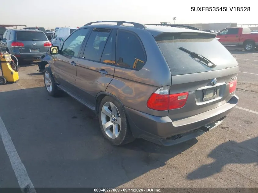 5UXFB53545LV18528 2005 BMW X5 4.4I