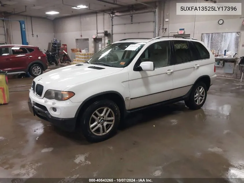 5UXFA13525LY17396 2005 BMW X5 3.0I