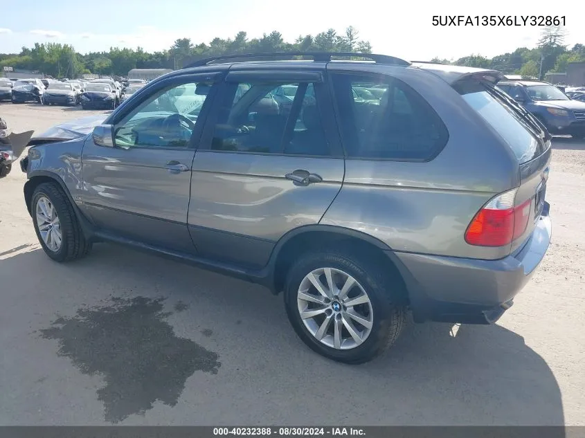 2006 BMW X5 3.0I VIN: 5UXFA135X6LY32861 Lot: 40232388