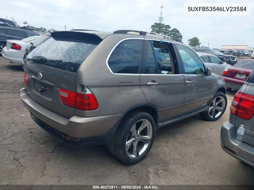 2006 BMW X5 4.4I VIN: 5UXFB53546LV23584 Lot: 40272811