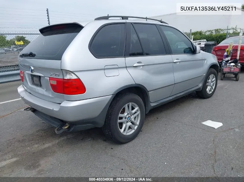 5UXFA13536LY45211 2006 BMW X5 3.0I