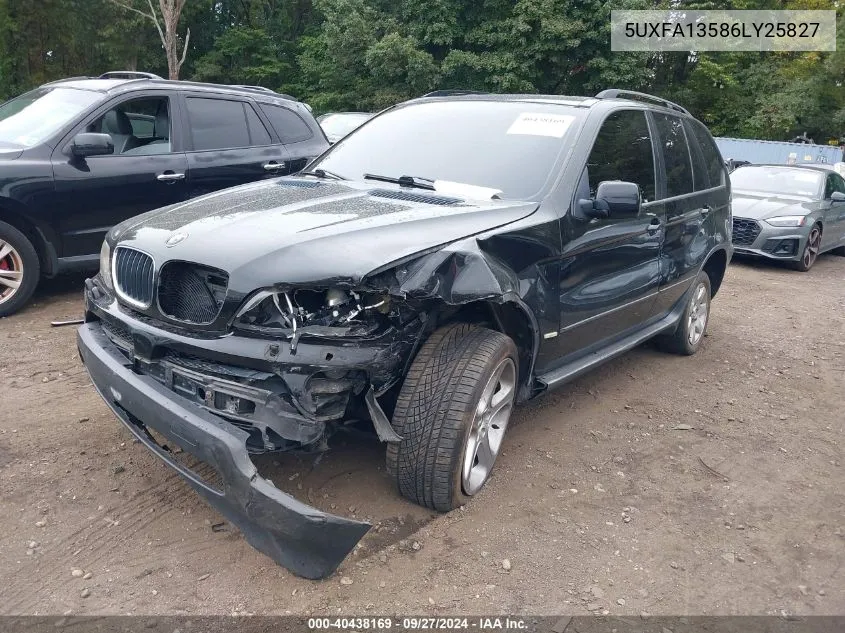 2006 BMW X5 3.0I VIN: 5UXFA13586LY25827 Lot: 40438169