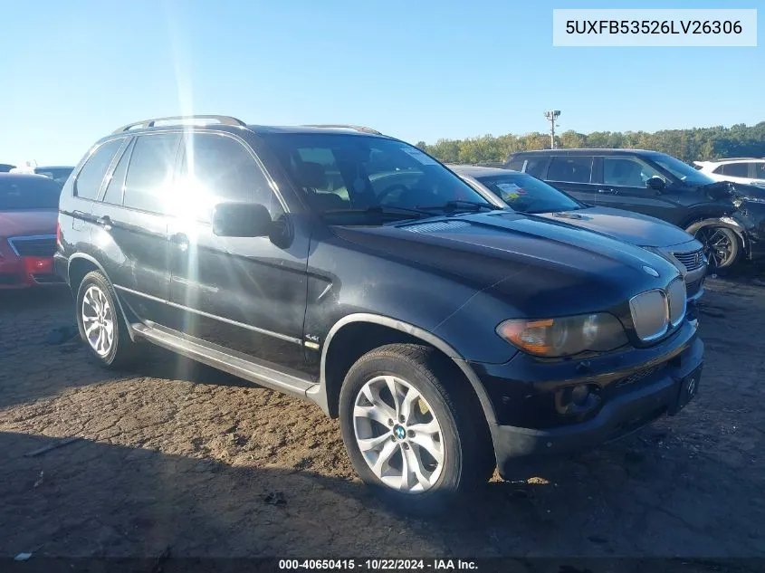 5UXFB53526LV26306 2006 BMW X5 4.4I