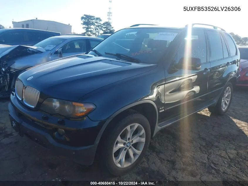 5UXFB53526LV26306 2006 BMW X5 4.4I